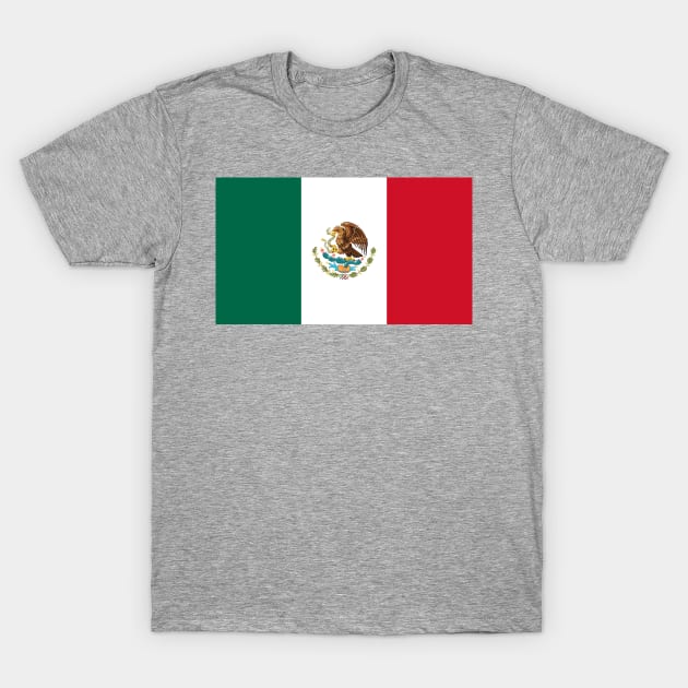 Flag of Mexico T-Shirt by Bravuramedia